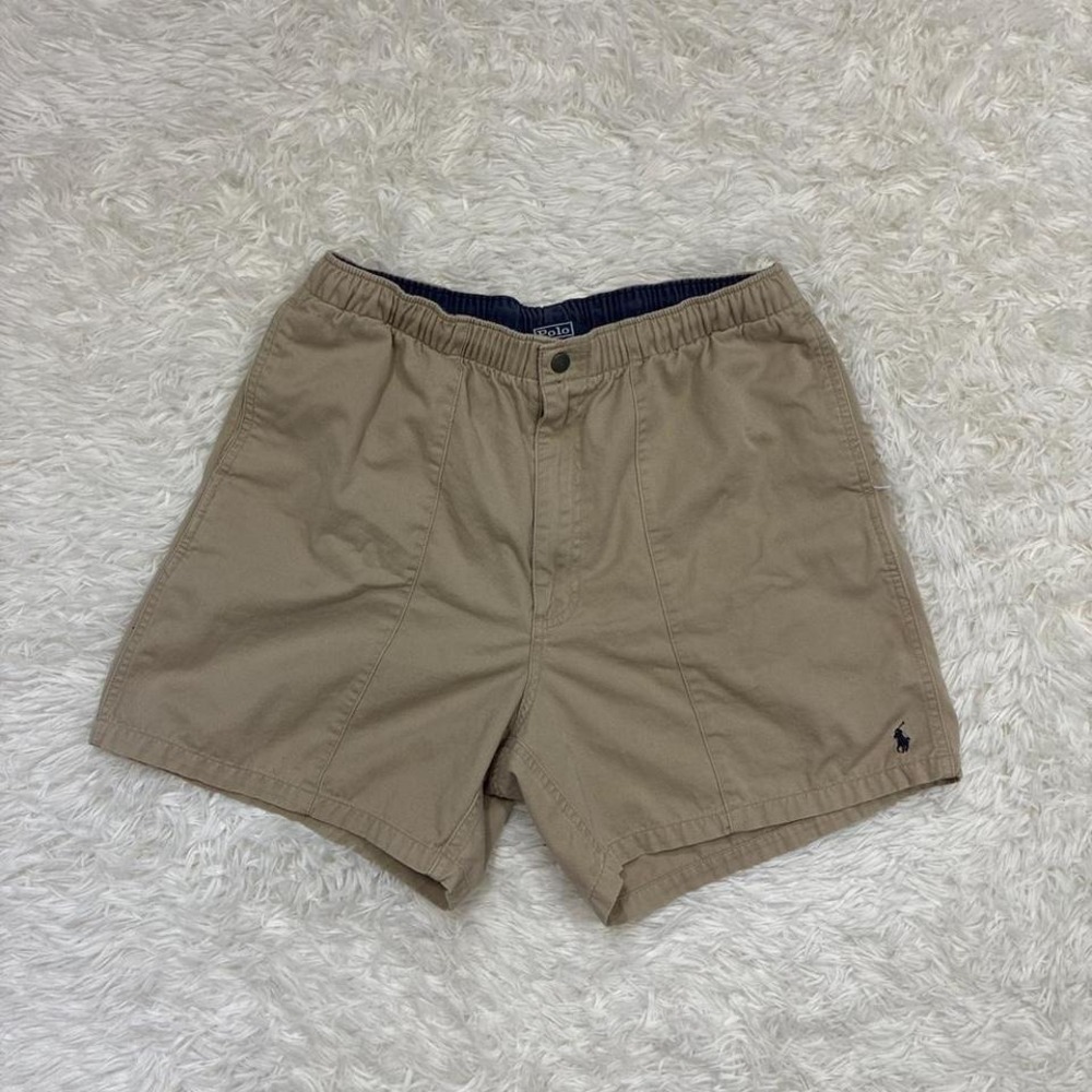Vintage Preppy 80s 90s Polo Ralph Lauren tan shorts M